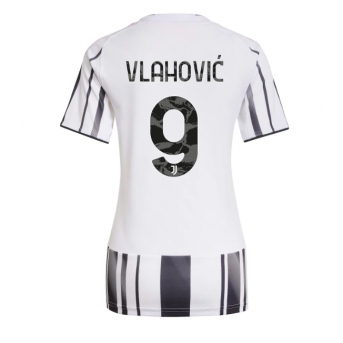 Billige Fotballdrakt Juventus Dusan Vlahovic #9 Replika Hjemmedrakt Dame 2025-26 Kortermet